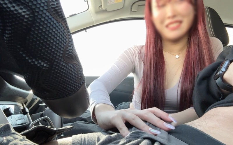 Asked a Beautiful Big Breasted Woman for a Handjob & Blowjob in My Car!
